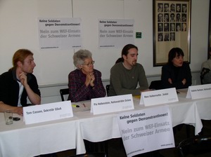Medienkonferenz gegen WEF-Einsatz