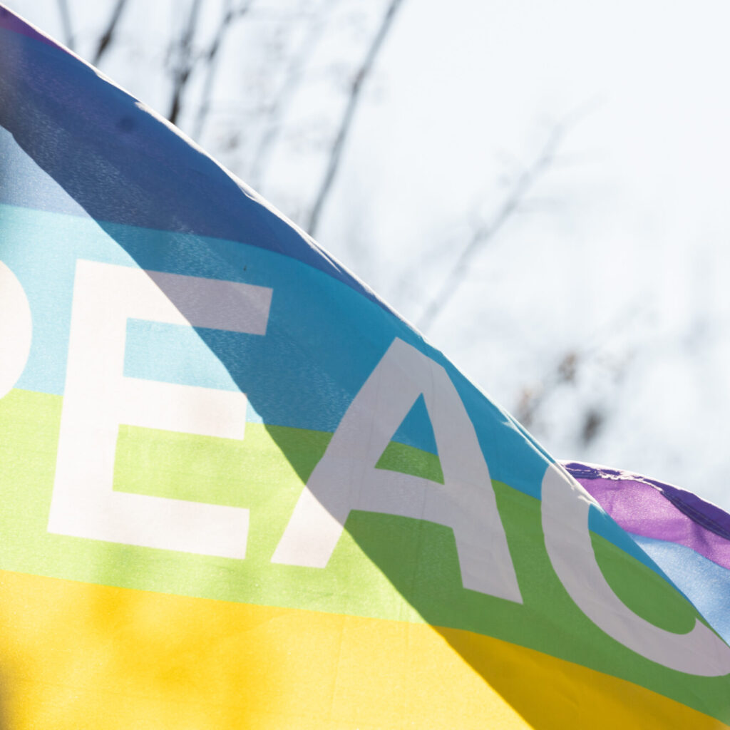 Drapeau "PEACE"