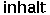 inhaltsverzeichnis